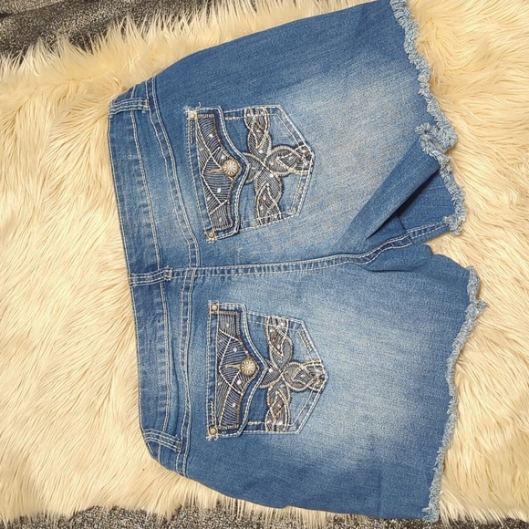 Cato premium bling jeans shorts 18W - Picture 2 of 4